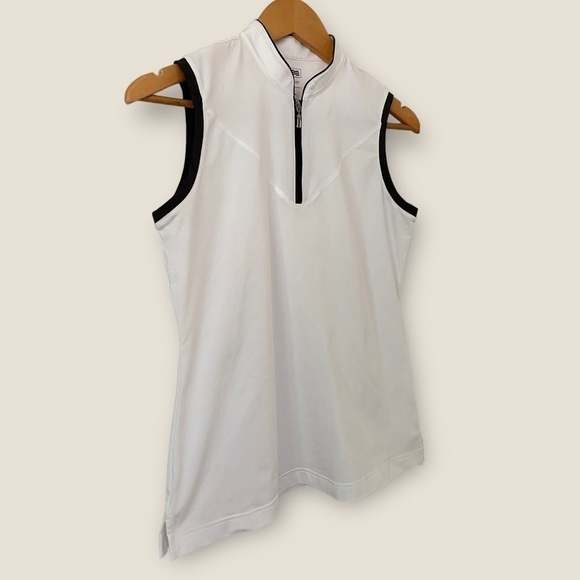 Adidas Athletic Sleeveless Golf Polo Shirt Small - Picture 2 of 7